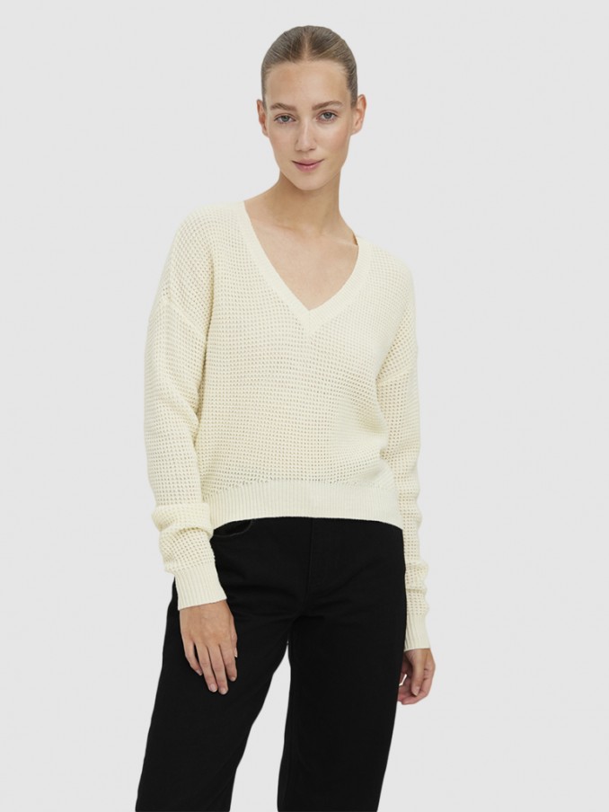 Knitwear Woman Beige Vero Moda