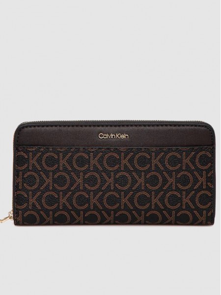 Wallet Woman Brown Calvin Klein