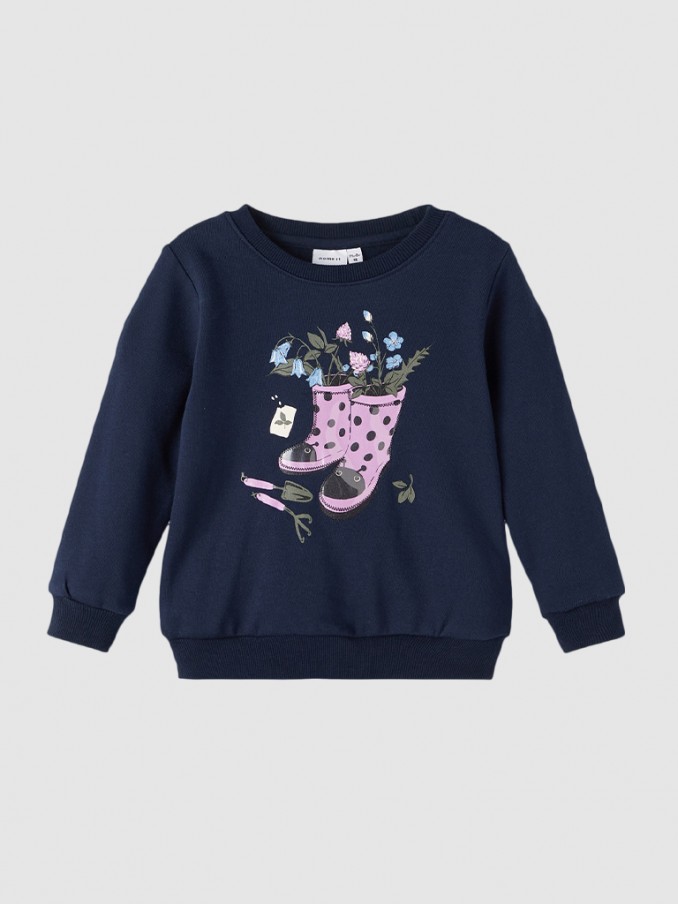 Sweatshirt Girl Navy Blue Name It