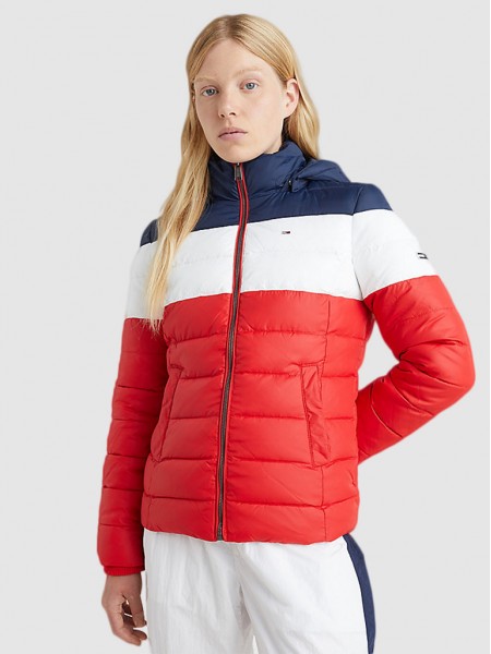 Jacket Woman Red Tommy Jeans