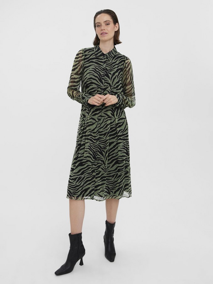 Dress Woman Green Vero Moda