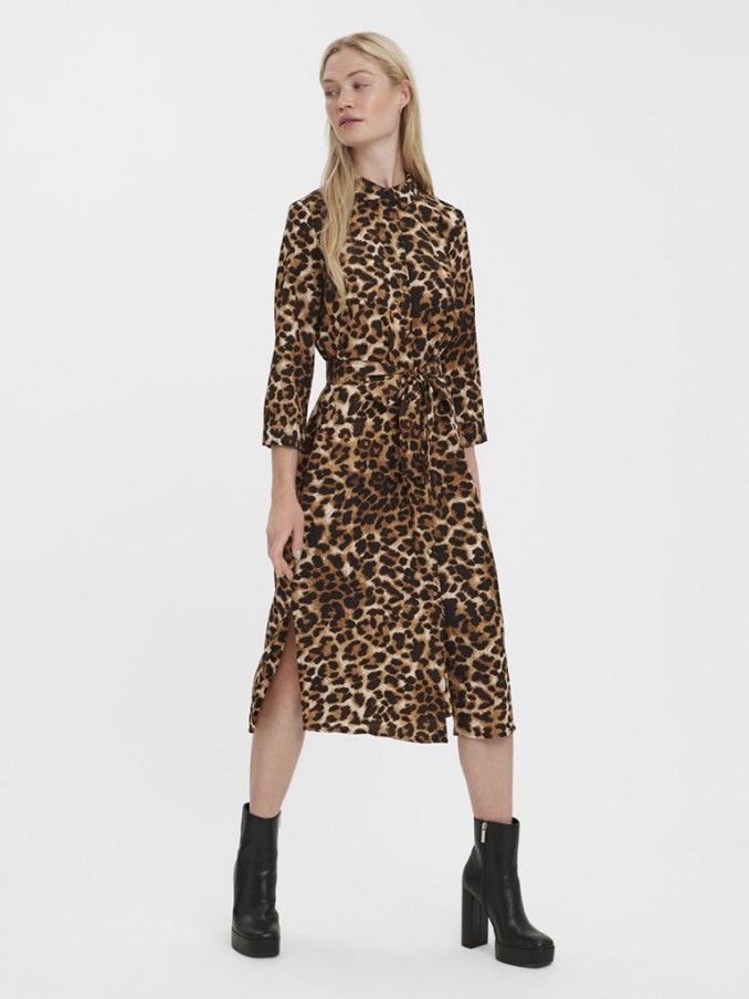 Dress Woman Animal Print Vero Moda