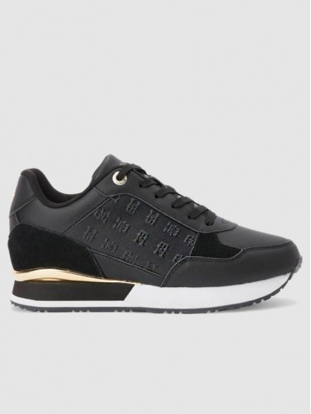 Tenis Mujer Negro Tommy Jeans