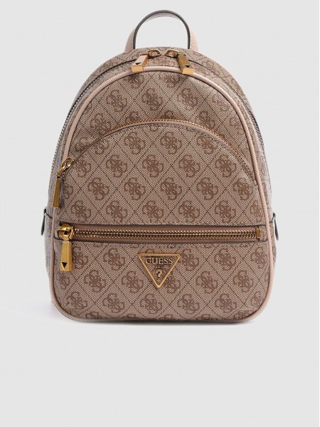 Backpack Woman Brown Guess