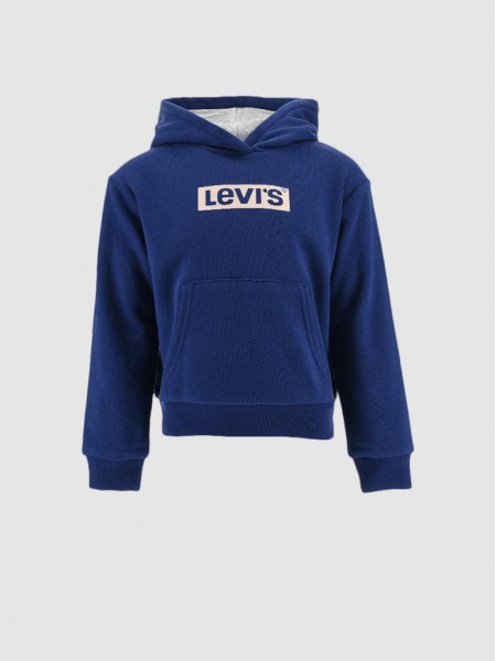 Sweatshirt Girl Blue Levis