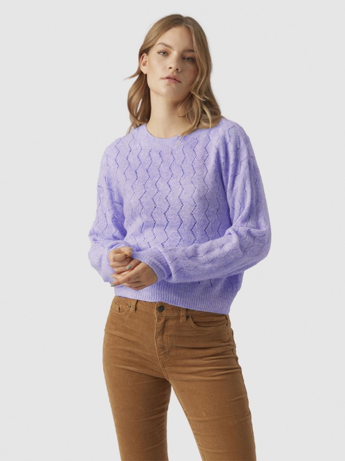 Knitwear Woman Lilac Vero Moda