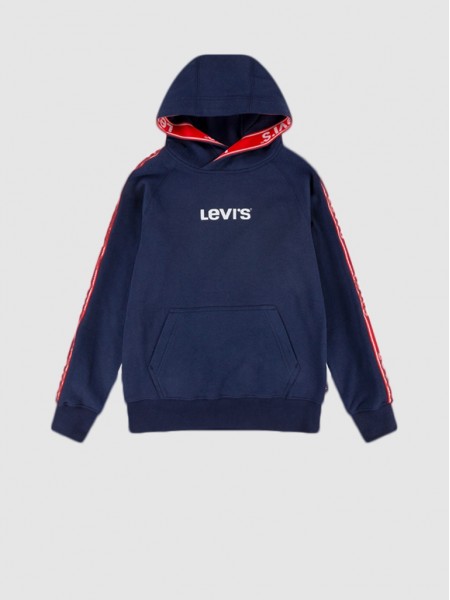 Sweatshirt Boy Navy Blue Levis