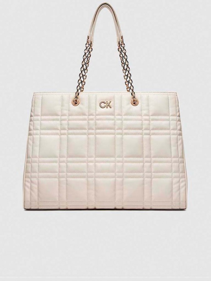 Handbag Woman Beige Calvin Klein - K60K609880  | Mellmak