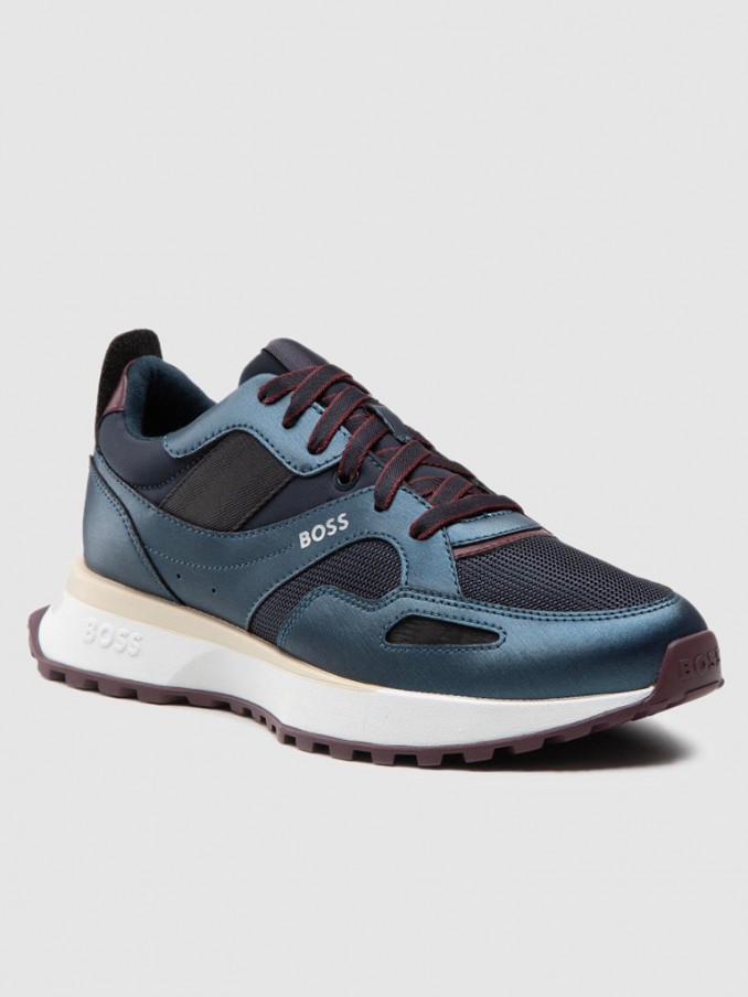Boss Boys Sneakers In Navy 5