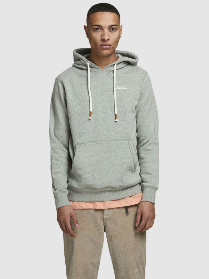 Sweatshirt Man Light Green Jack & Jones