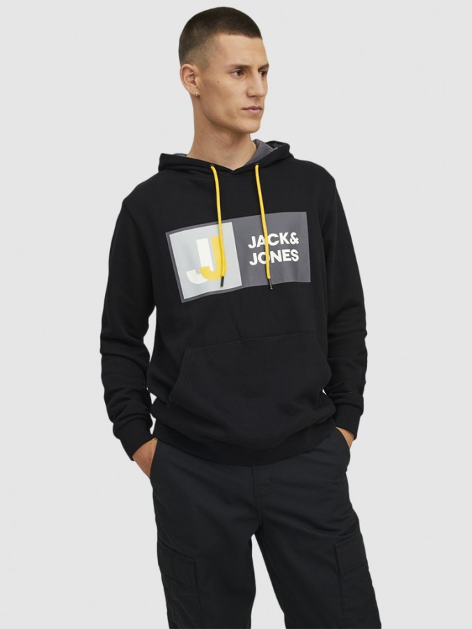 Sweatshirt Man Black Jack & Jones
