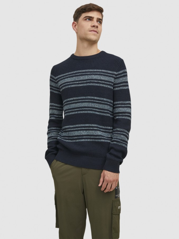 Knitwear Man Navy Blue Jack & Jones