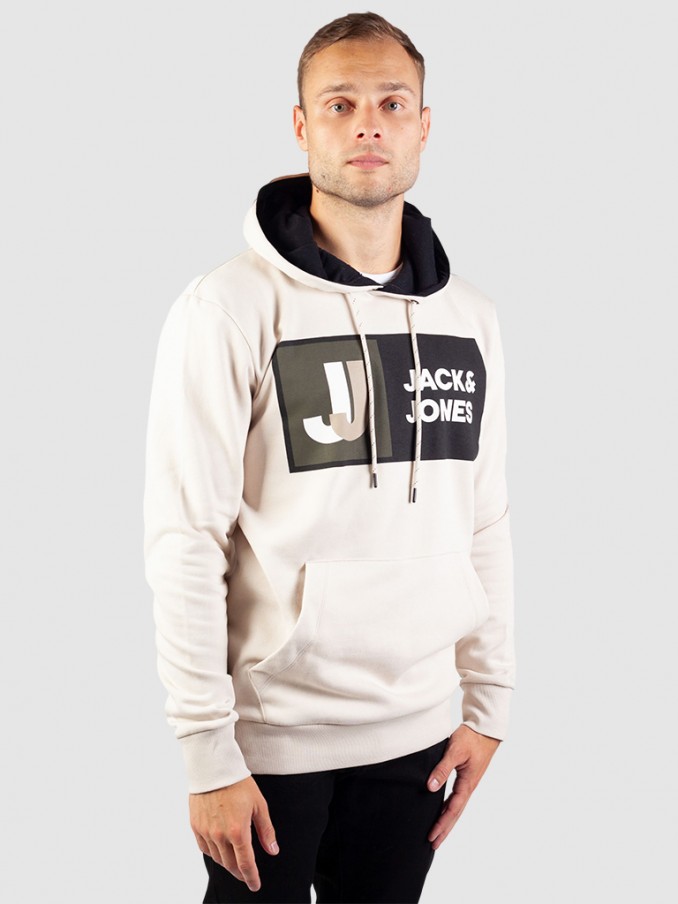 Sweatshirt Man Cream Jack & Jones