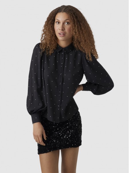Shirt Woman Black Vero Moda