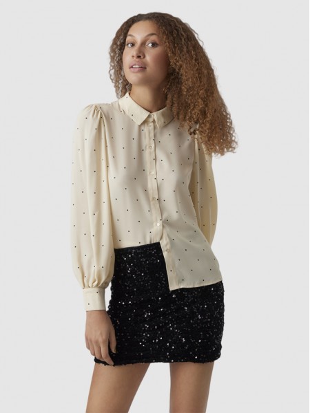 Shirt Woman Cream Vero Moda