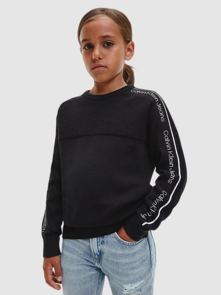 Prendas de Punto Nio Negro Calvin Klein
