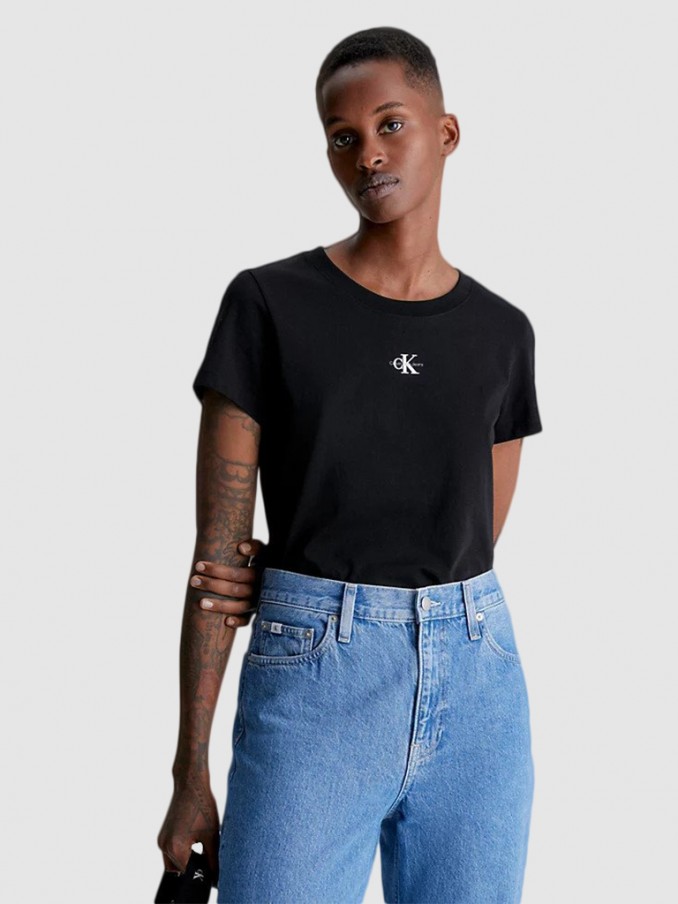 T-Shirt Woman Black Calvin Klein - J20J220300 | Mellmak T-Shirt Woman Black Calvin Klein - J20J220300 | Mellmak