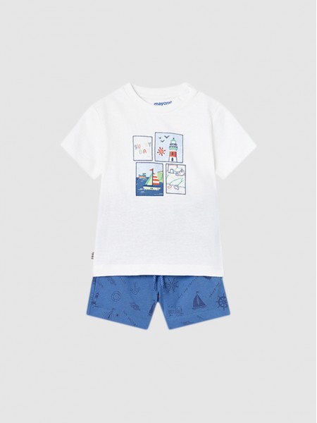 Set Baby Boy White Mayoral