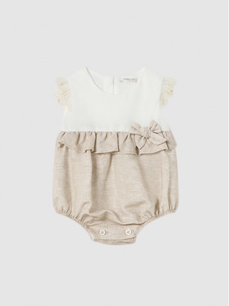Babygrows Baby Girl Beige Mayoral