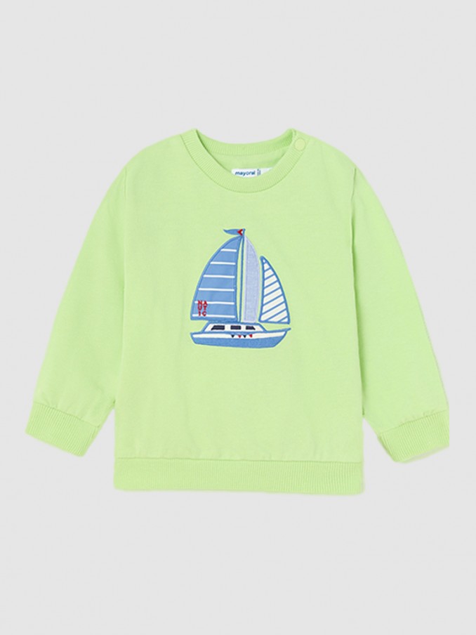 Sweatshirt Baby Boy Green Mayoral