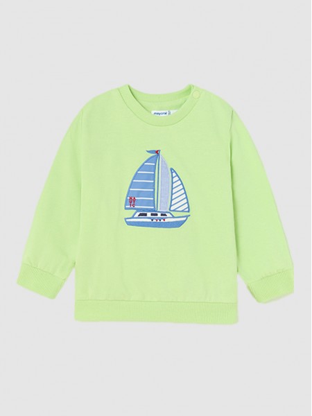 Sweatshirt Baby Boy Green Mayoral