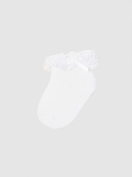 Socks Baby Girl White Mayoral