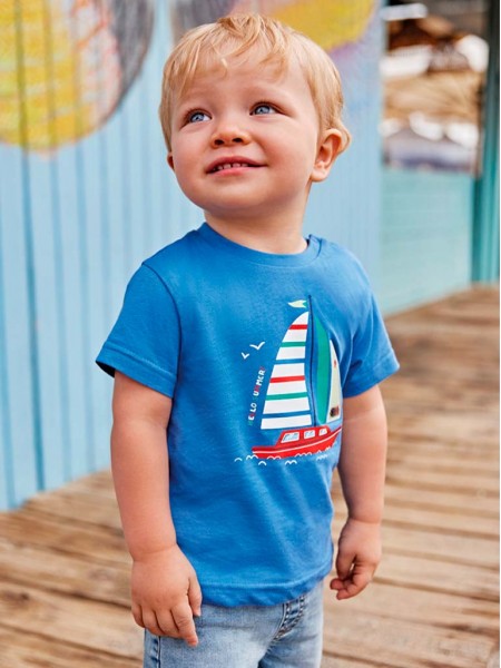 T-Shirt Baby Boy Blue Mayoral