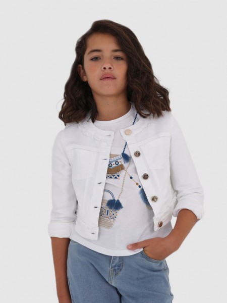 Jacket Girl White Mayoral
