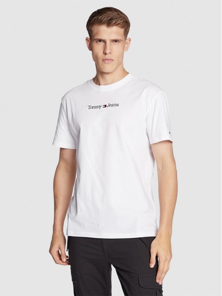 T-Shirt Woman White Tommy Jeans