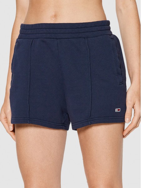 Shorts Woman Navy Blue Tommy Jeans
