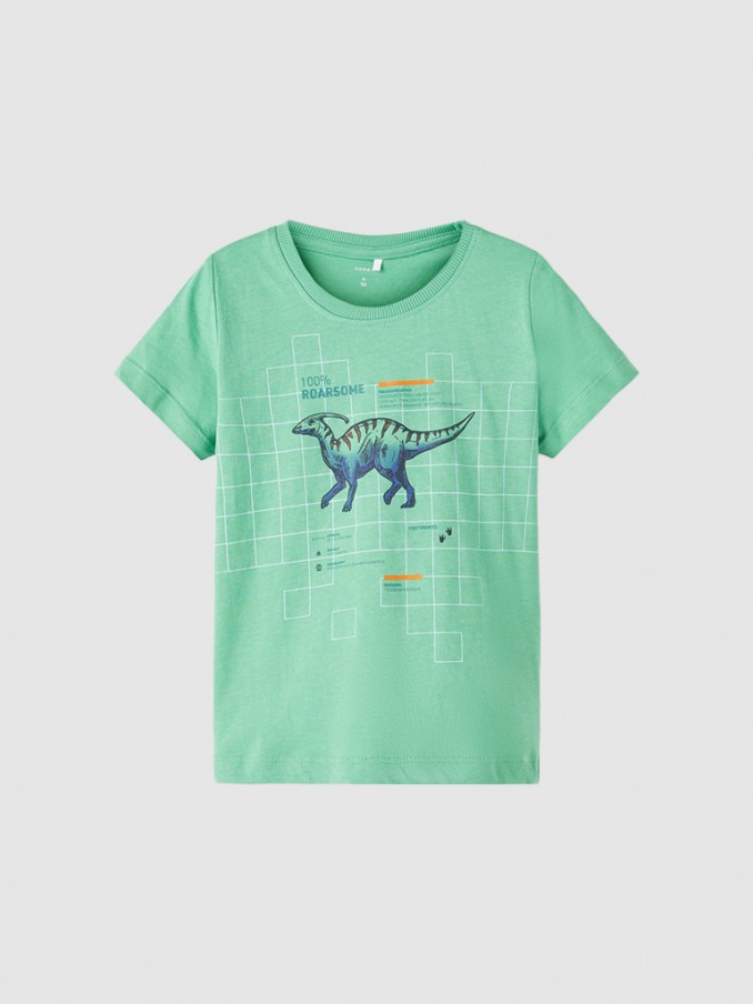 T-Shirt Boy Green Name It