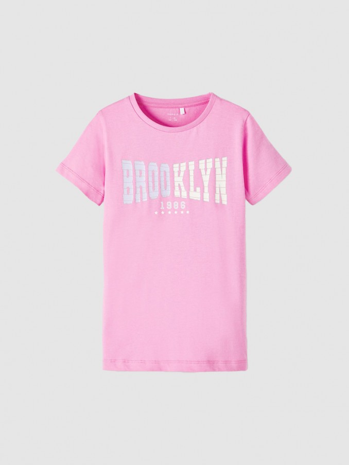 T-Shirt Girl Rose Name It