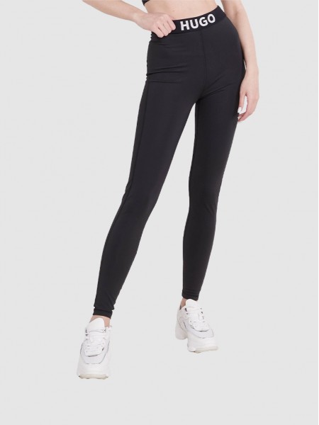 Leggings Woman Black Hugo Boss