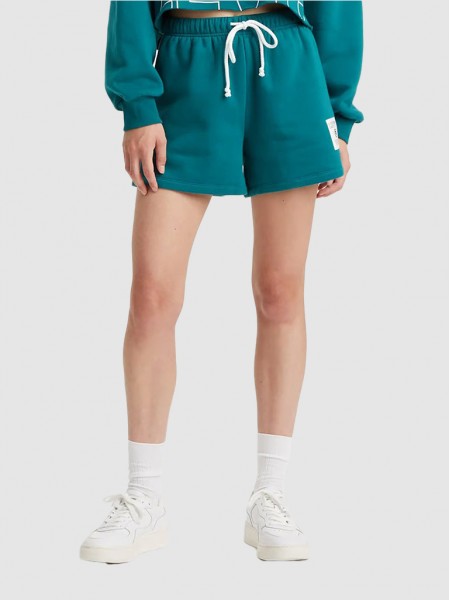 Shorts Woman Green Levis