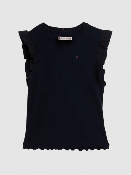 Shirt Girl Navy Blue Tommy Jeans Kids