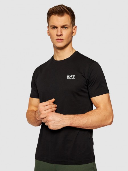 T-Shirt Man Black Ea7 Emporio Armani
