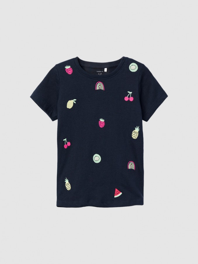 T-Shirt Girl Navy Blue Name It