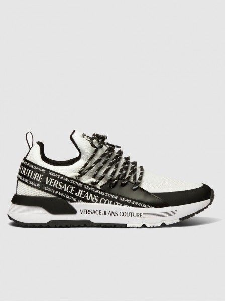 Tenis Hombre Blanco Versace