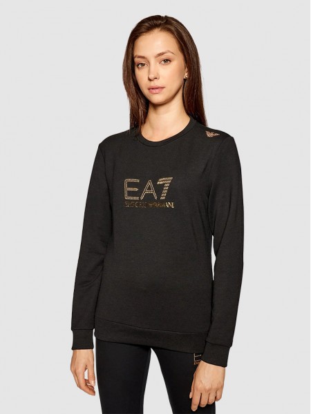 Sweatshirt Mujer Negro Ea7 Emporio Armani