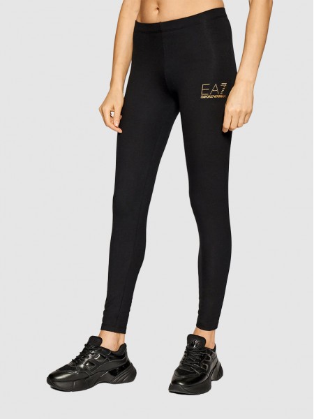 Leggings Woman Black Ea7 Emporio Armani