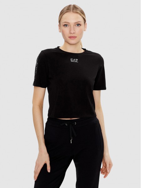 Camiseta Mujer Negro Ea7 Emporio Armani