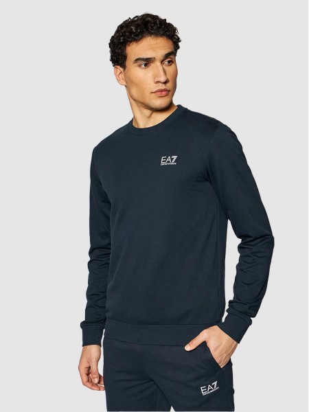 Sweatshirt Man Dark Blue Ea7 Emporio Armani