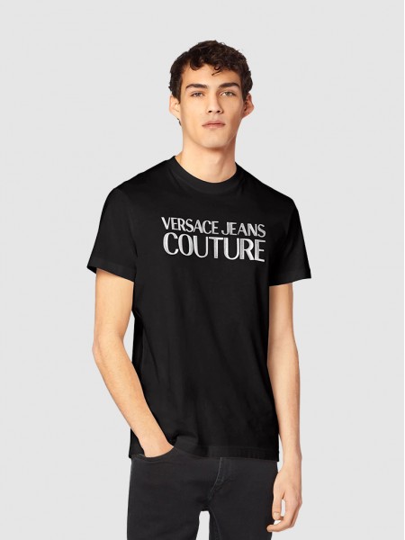 Camiseta Hombre Negro Versace