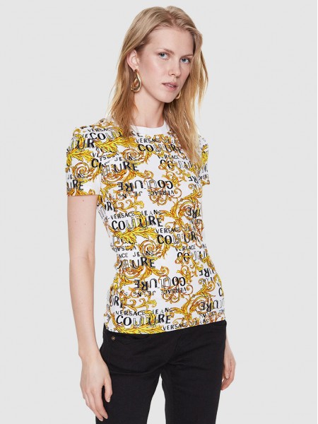 T-Shirt Mulher Jersey Versace