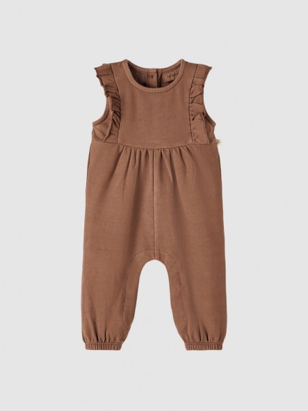 Overall Baby Girl Brown Name It