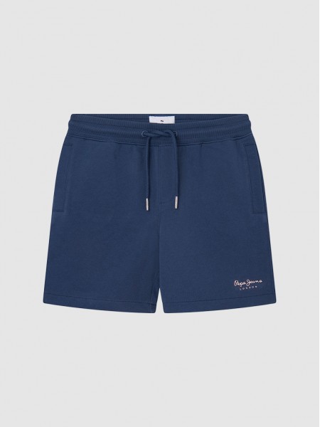 Shorts Boy Navy Blue Pepe Jeans London