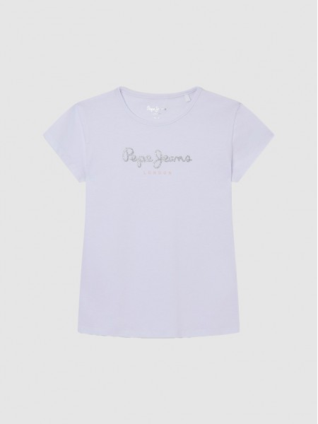T-Shirt Girl White Pepe Jeans London