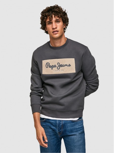 Sweatshirt Man Grey Pepe Jeans London