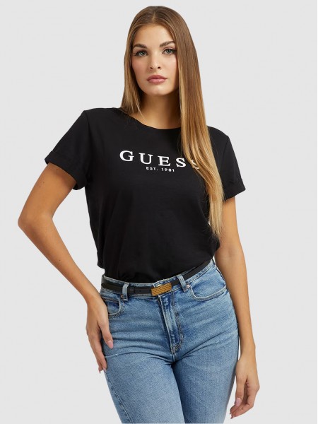 T-Shirt Mulher Roll Guess