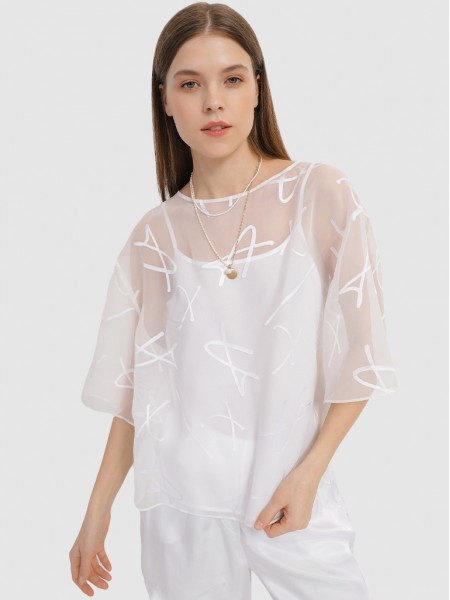 Shirt Woman White Armani Exchange